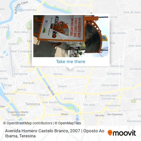 Mapa Avenida Homero Castelo Branco, 2007 | Oposto Ao Ibama