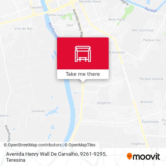 Mapa Avenida Henry Wall De Carvalho, 9261-9295