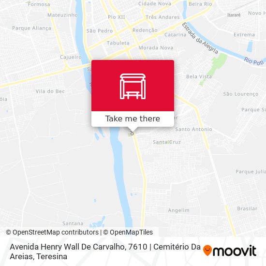 Mapa Avenida Henry Wall De Carvalho, 7610 | Cemitério Da Areias