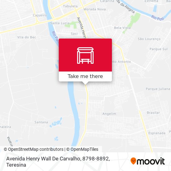 Mapa Avenida Henry Wall De Carvalho, 8798-8892