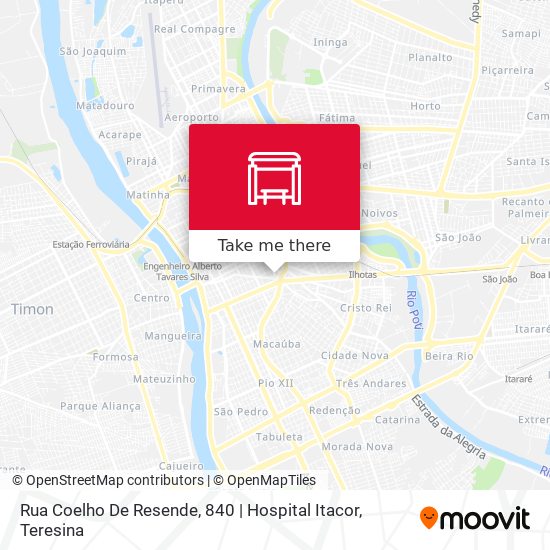 Mapa Rua Coelho De Resende, 840 | Hospital Itacor