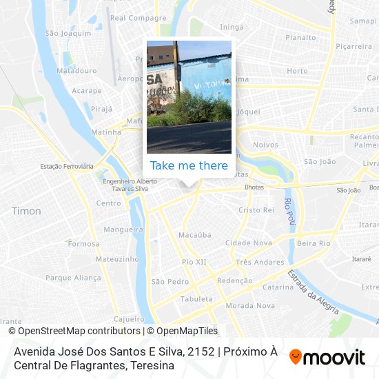 Mapa Avenida José Dos Santos E Silva, 2152 | Próximo À Central De Flagrantes