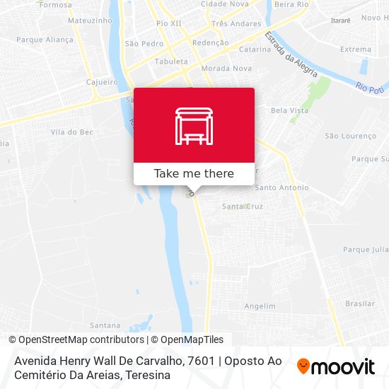 Mapa Avenida Henry Wall De Carvalho, 7601 | Oposto Ao Cemitério Da Areias