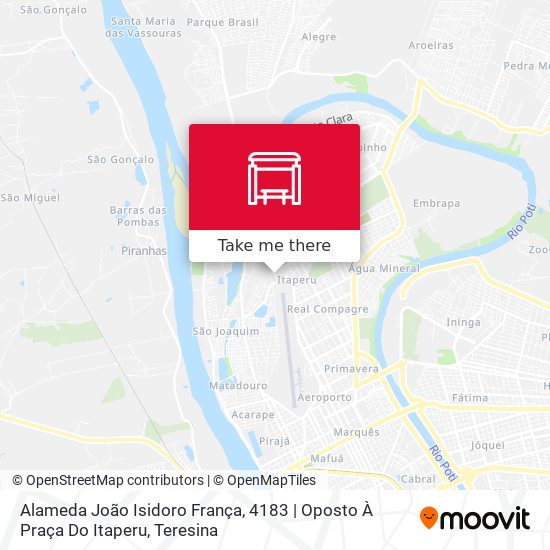 Mapa Alameda João Isidoro França, 4183 | Oposto À Praça Do Itaperu