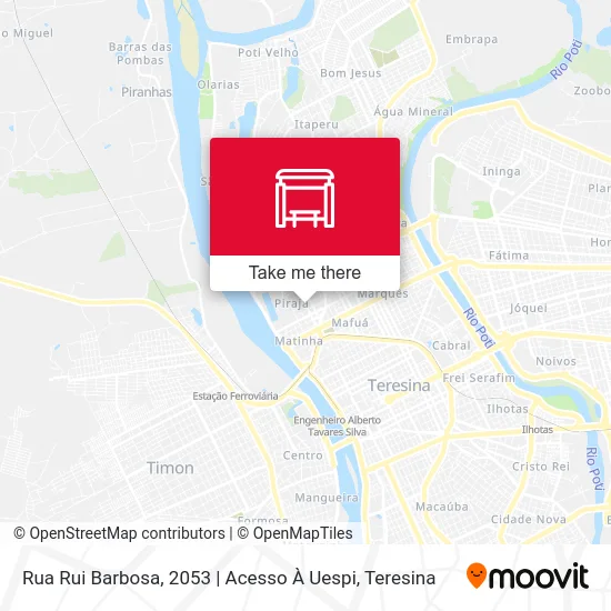 Rua Rui Barbosa, 2053 | Acesso À Uespi map