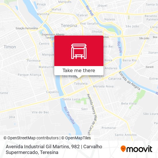 Avenida Industrial Gil Martins, 982 | Carvalho Supermercado map