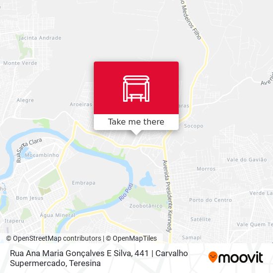 Mapa Rua Ana Maria Gonçalves E Silva, 441 | Carvalho Supermercado