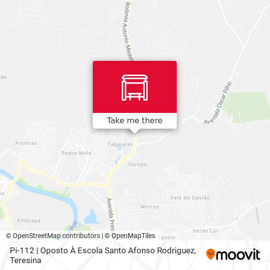 Mapa Pi-112 | Oposto À Escola Santo Afonso Rodriguez