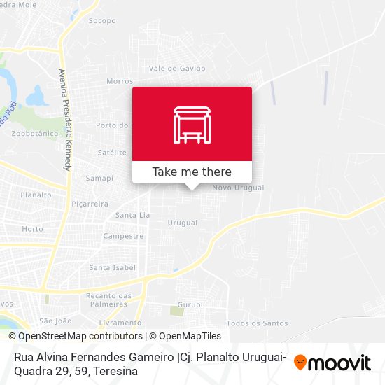 Rua Alvina Fernandes Gameiro |Cj. Planalto Uruguai-Quadra 29, 59 map