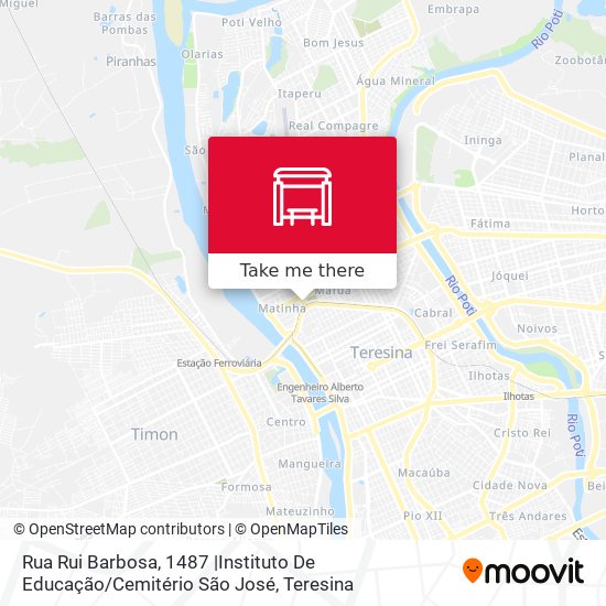 Rua Rui Barbosa, 1487 |Instituto De Educação / Cemitério São José map