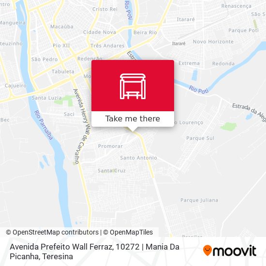 Avenida Prefeito Wall Ferraz, 10272 | Mania Da Picanha map