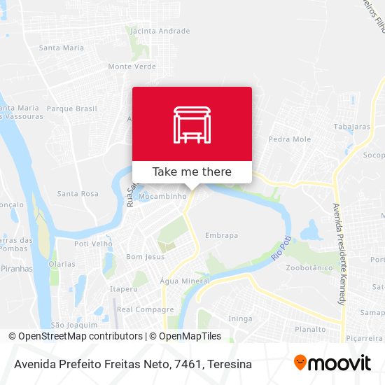 Avenida Prefeito Freitas Neto, 7461 map