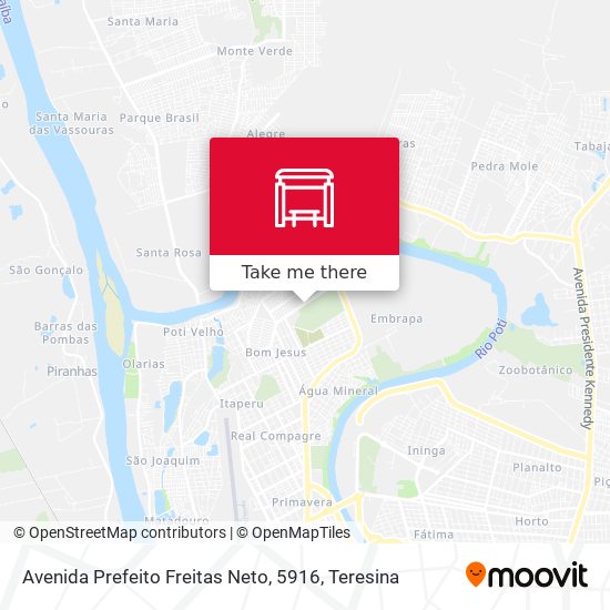 Mapa Avenida Prefeito Freitas Neto, 5916