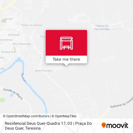 Residencial Deus Quer-Quadra 17, 03 | Praça Do Deus Quer map