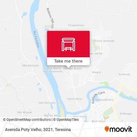 Mapa Avenida Poty Velho, 3021