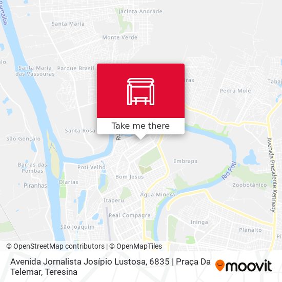 Mapa Avenida Jornalista Josípio Lustosa, 6835 | Praça Da Telemar