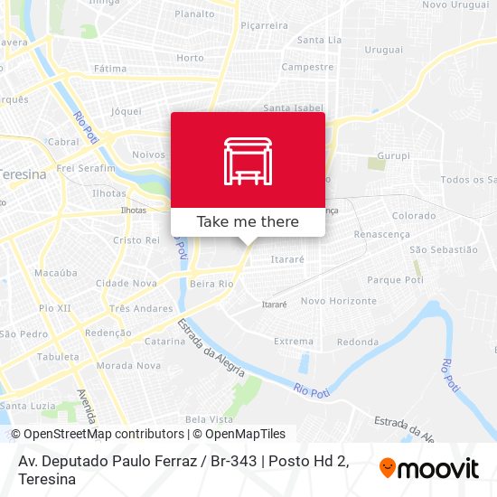 Mapa Av. Deputado Paulo Ferraz / Br-343 | Posto Hd 2