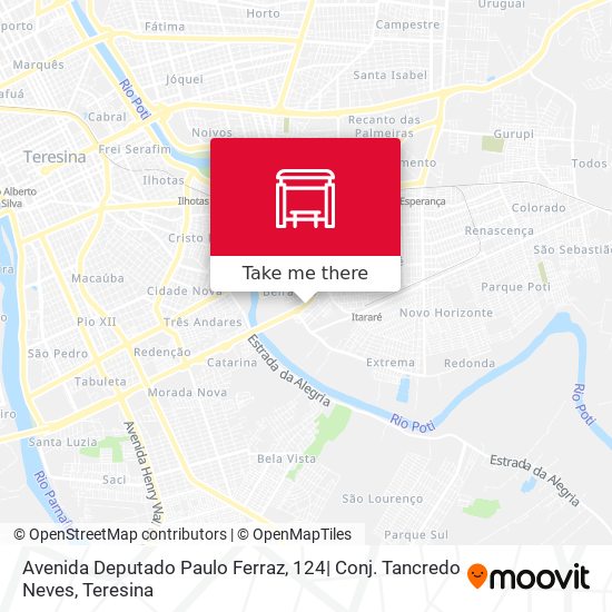 Mapa Avenida Deputado Paulo Ferraz, 124| Conj. Tancredo Neves