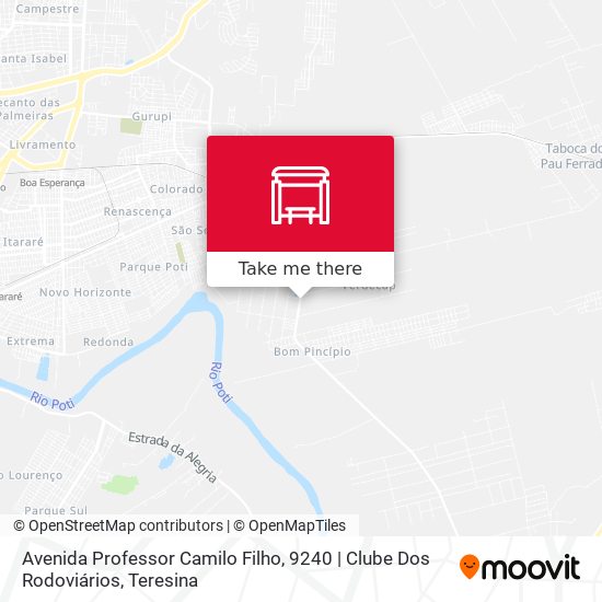 Avenida Professor Camilo Filho, 9240 | Clube Dos Rodoviários map