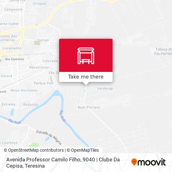 Mapa Avenida Professor Camilo Filho, 9040 | Clube Da Cepisa