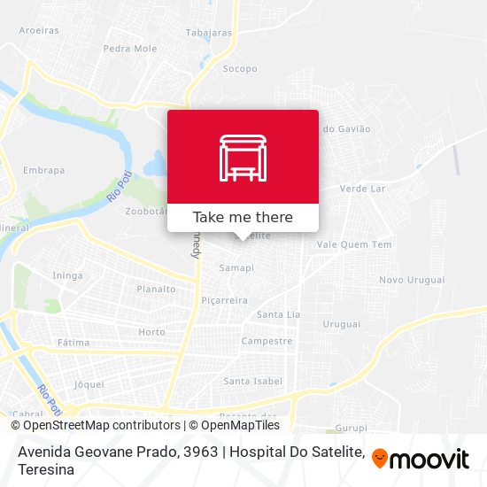 Mapa Avenida Geovane Prado, 3963 | Hospital Do Satelite