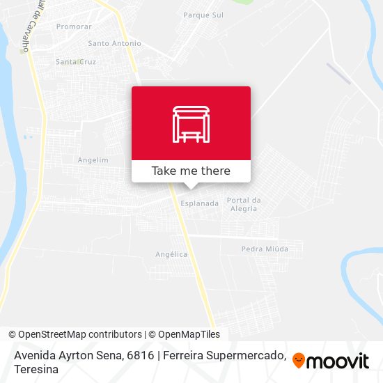 Mapa Avenida Ayrton Sena, 6816 | Ferreira Supermercado