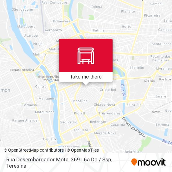 Mapa Rua Desembargador Mota, 369 | 6a Dp / Ssp