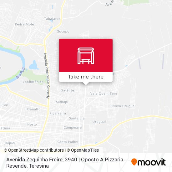 Mapa Avenida Zequinha Freire, 3940 | Oposto À Pizzaria Resende