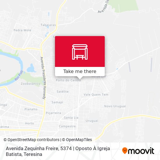 Mapa Avenida Zequinha Freire, 5374 | Oposto À Igreja Batista