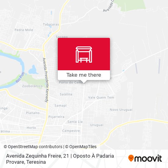 Mapa Avenida Zequinha Freire, 21 | Oposto À Padaria Provare