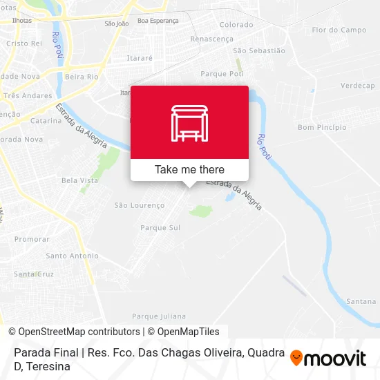 Parada Final | Res. Fco. Das Chagas Oliveira, Quadra D map