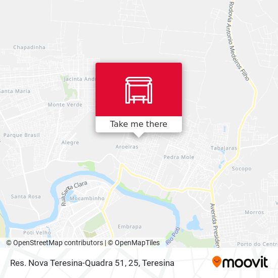 Mapa Res. Nova Teresina-Quadra 51, 25