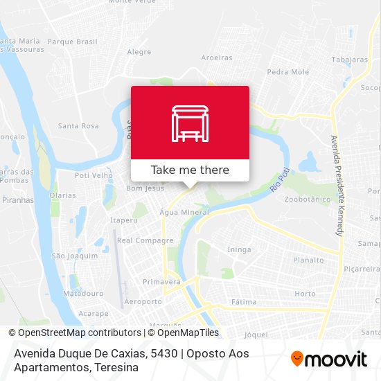 Mapa Avenida Duque De Caxias, 5430 | Oposto Aos Apartamentos