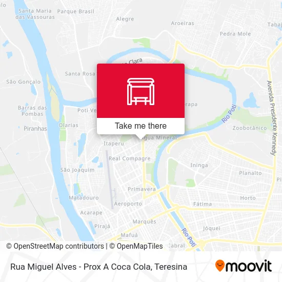 Rua Miguel Alves - Prox A Coca Cola map