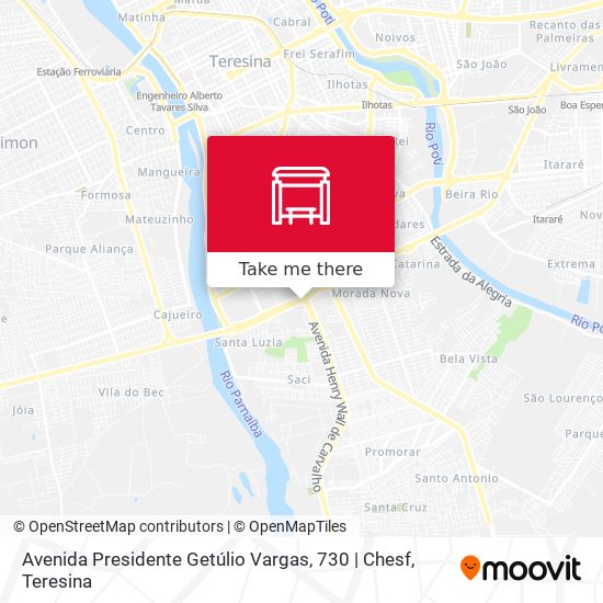 Mapa Avenida Presidente Getúlio Vargas, 730 | Chesf