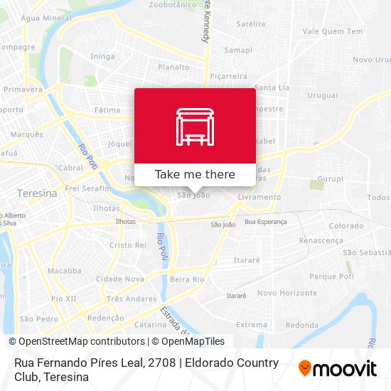 Mapa Rua Fernando Píres Leal, 2708 | Eldorado Country Club