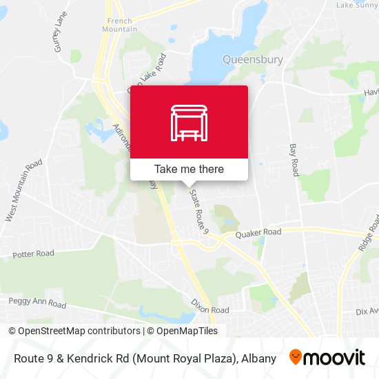 Route 9 & Kendrick Rd (Mount Royal Plaza) map