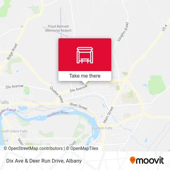 Dix Ave & Deer Run Drive map