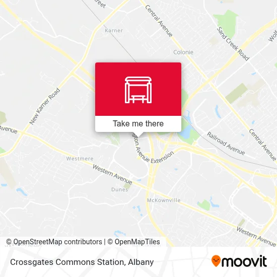 Crossgates Commons Station map