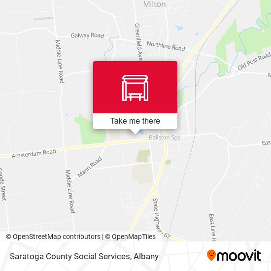 Mapa de Saratoga County Social Services