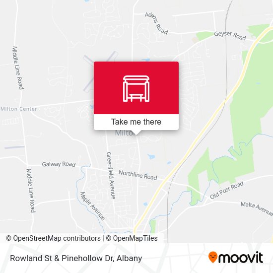 Rowland St & Pinehollow Dr map