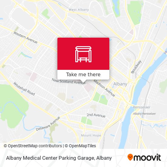Albany Medical Center Parking Garage map