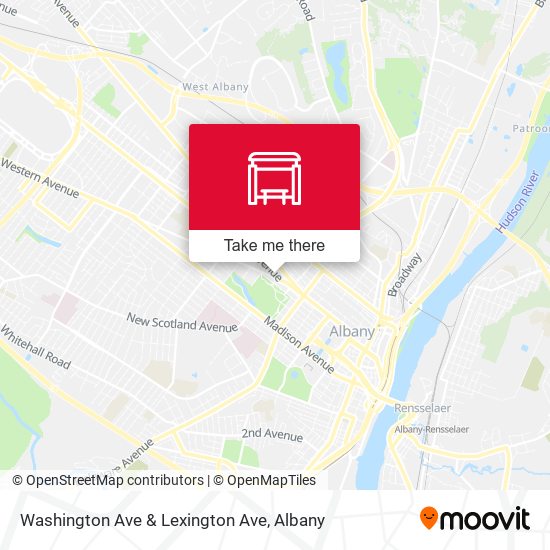 Washington Ave & Lexington Ave map