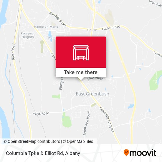 Columbia Tpke & Elliot Rd map