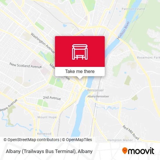 Albany (Trailways Bus Terminal) map