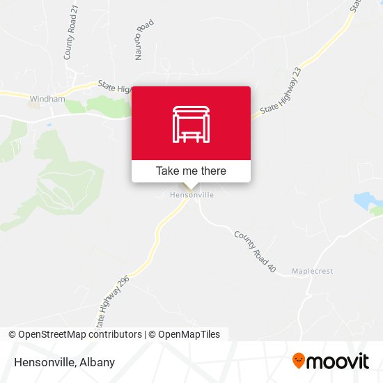 Mapa de Hensonville