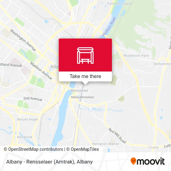 Albany - Rensselaer (Amtrak) map