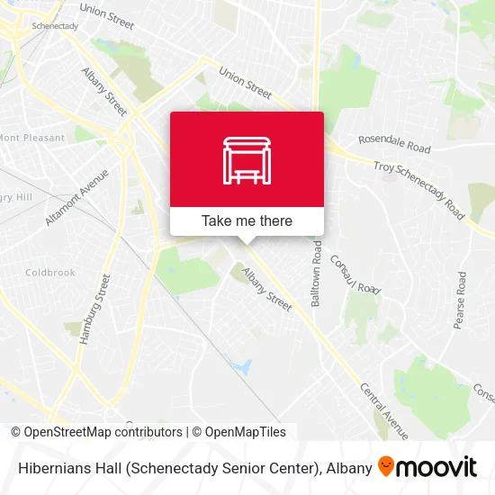 Mapa de Hibernians Hall (Schenectady Senior Center)