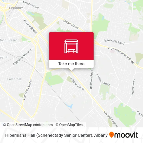 Mapa de Hibernians Hall (Schenectady Senior Center)