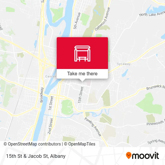 15th St & Jacob St map